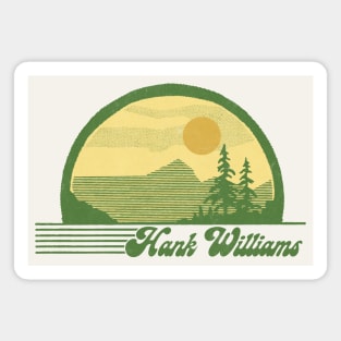 Hank Williams / Retro Style Country Fan Design Magnet